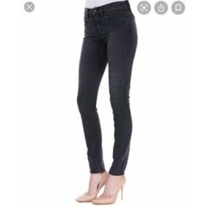 THEORY Black Wash Billy Grimsel Travel‎ Stretch Skinny Jeans